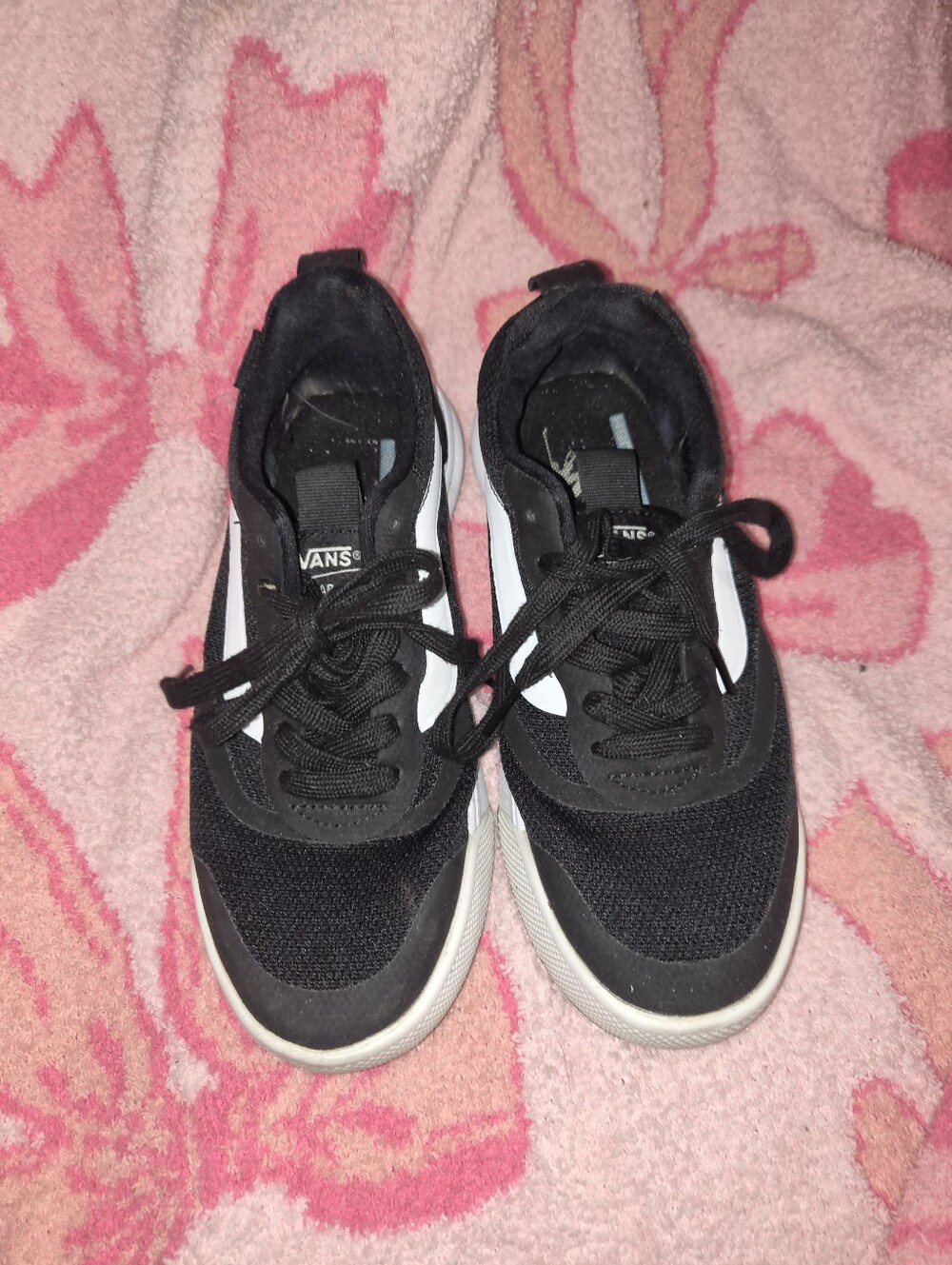 Vans Black & White Athletic Low-Top Sneakers